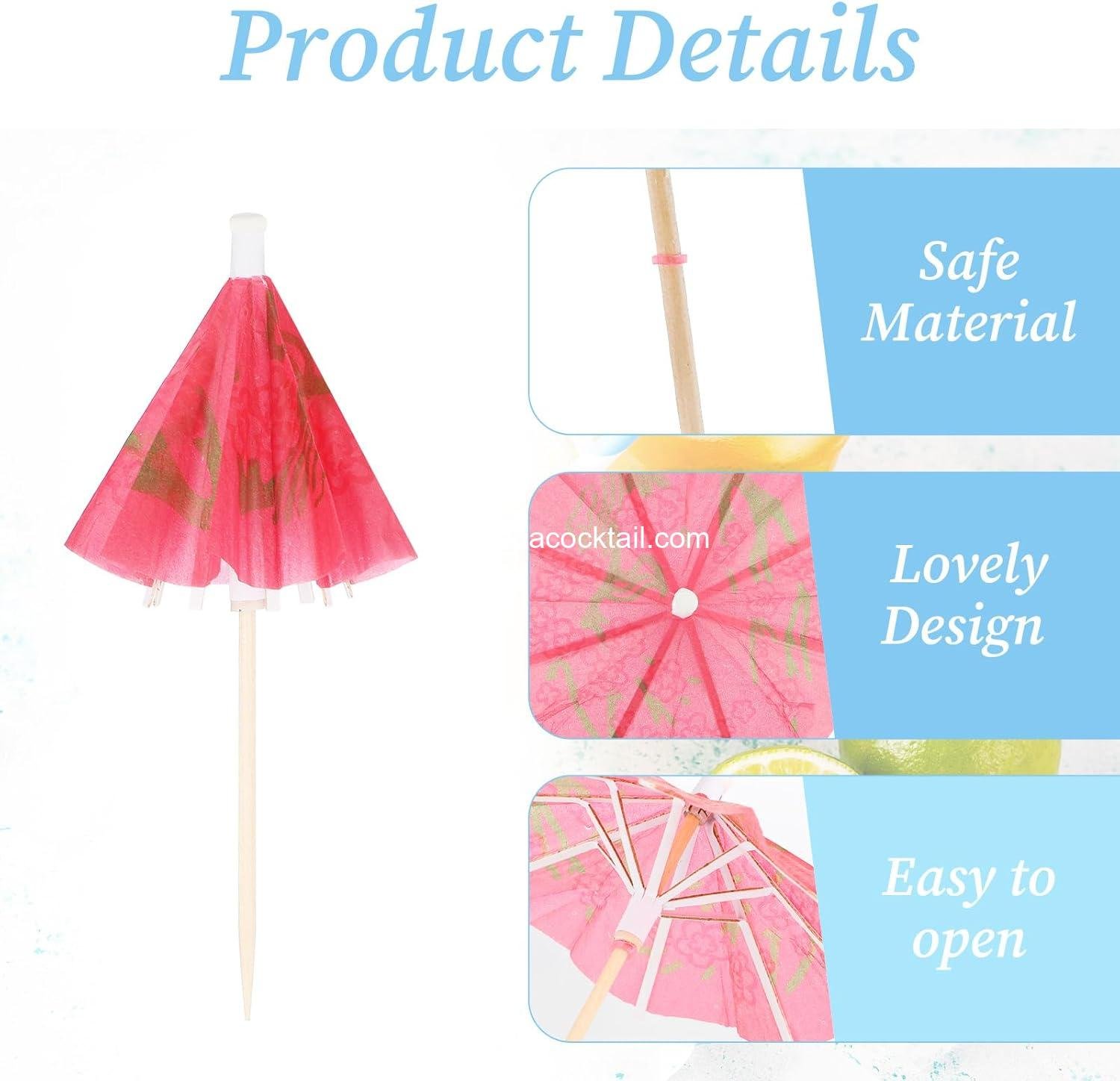 Wholesale 50 Pack 4 Inch Cocktail Drink Umbrellas - Colorful Paper Picks for Tropical Decor, Summer Parties, and Cupcake Toppers - OEM Supplier Wholesale 50 Pack 4 Inch Cocktail Drink Umbrellas - Colorful Paper Picks for Tropical Decor, Summer Parties, and Cupcake Toppers - OEM Supplier