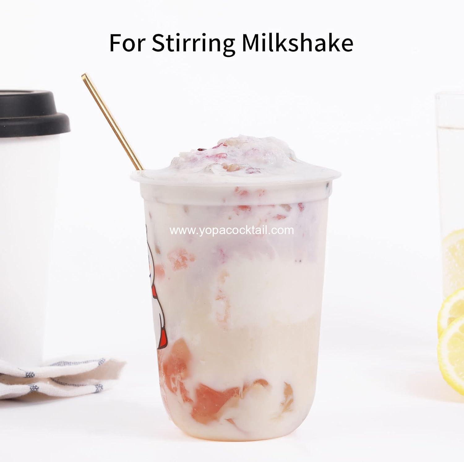 Wholesale 4 PCS 6.7 Inch Gold Stainless Steel Long Handle Coffee and Tea Spoons for Stirring, Factory