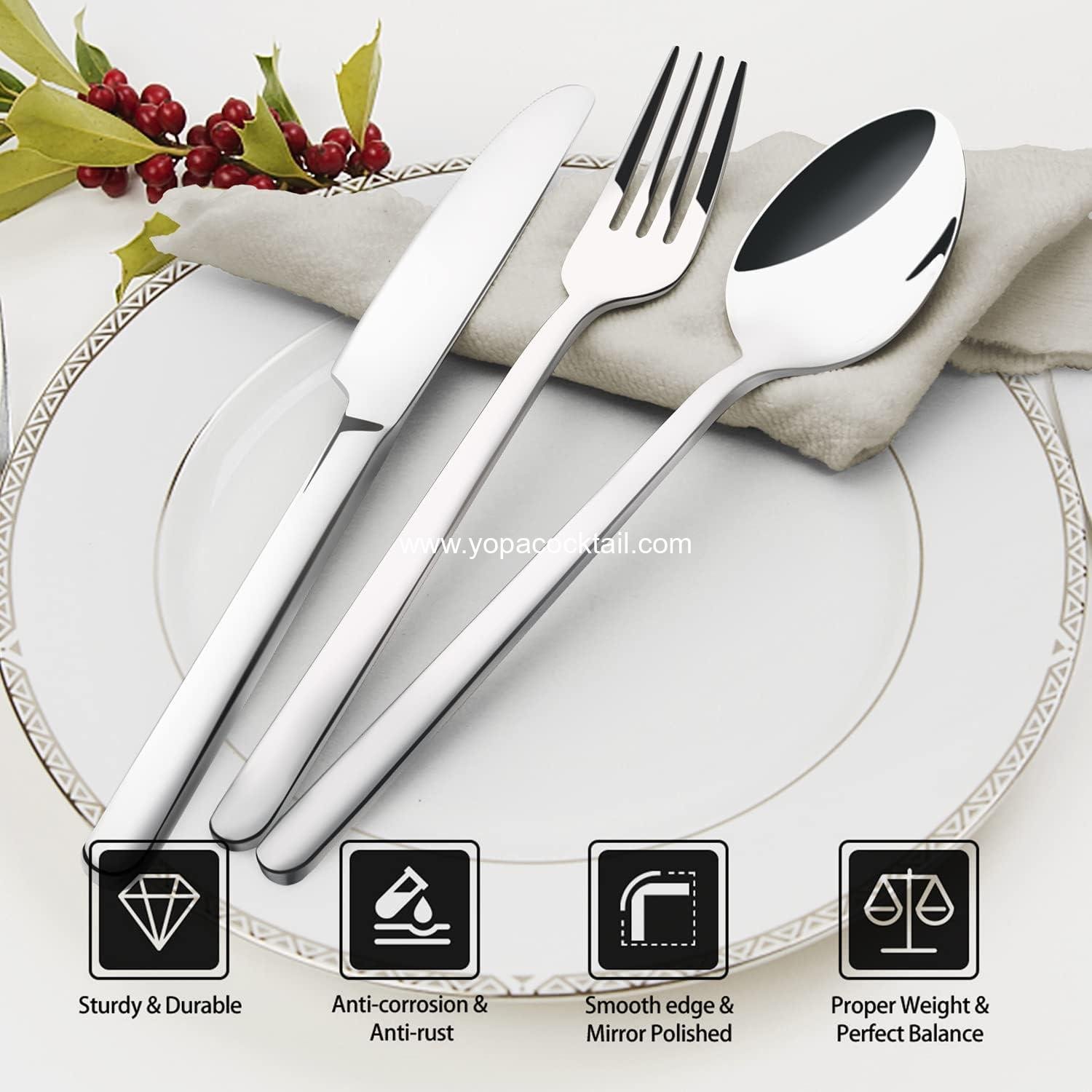 Wholesale Dinner Forks Set of 4, 8-Inch 18/10 Stainless Steel Cutlery, Mirror Polished Table Forks, Dishwasher Safe - Supplier Wholesale Dinner Forks Set of 4, 8-Inch 18/10 Stainless Steel Cutlery, Mirror Polished Table Forks, Dishwasher Safe - Supplier