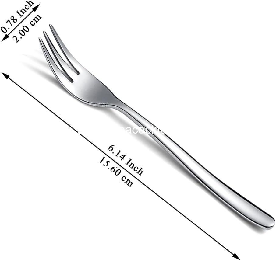 Wholesale 12-Piece Stainless Steel Dessert Fork Set, 6.15