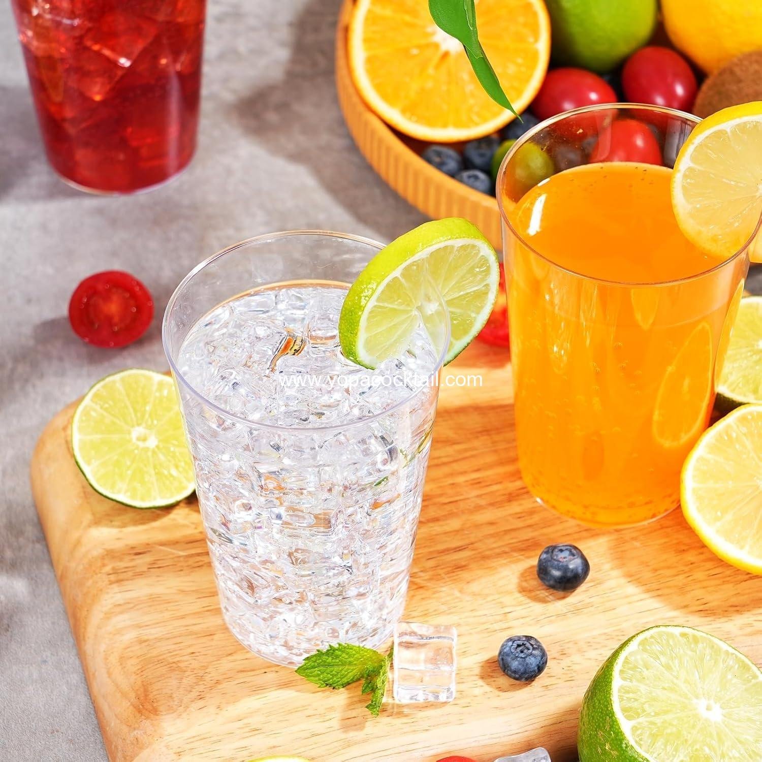 Wholesale 100 Pack 12 oz Clear Plastic Cups - Disposable Wine Cups for Cocktail Parties, Polystyrene Hard Plastic with Higher Heat Resistance, Supplier