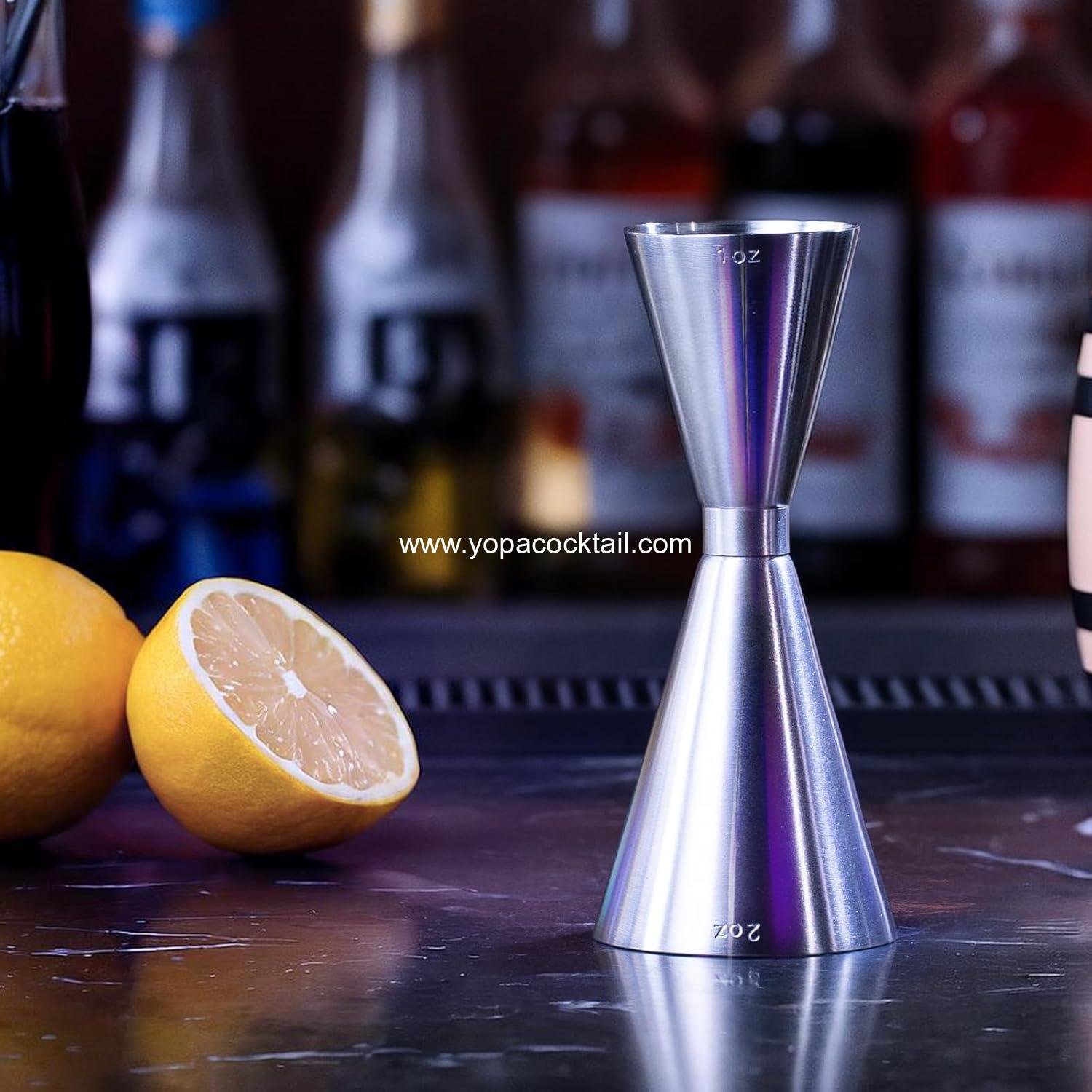 Wholesale Dual Markings Jigger for Bartending, 304 Stainless Steel Heavy Duty Double Cocktail Jigger with 7 Measurements, Japanese Bar Tool for Home Bar Party - 1 Pack Supplier
