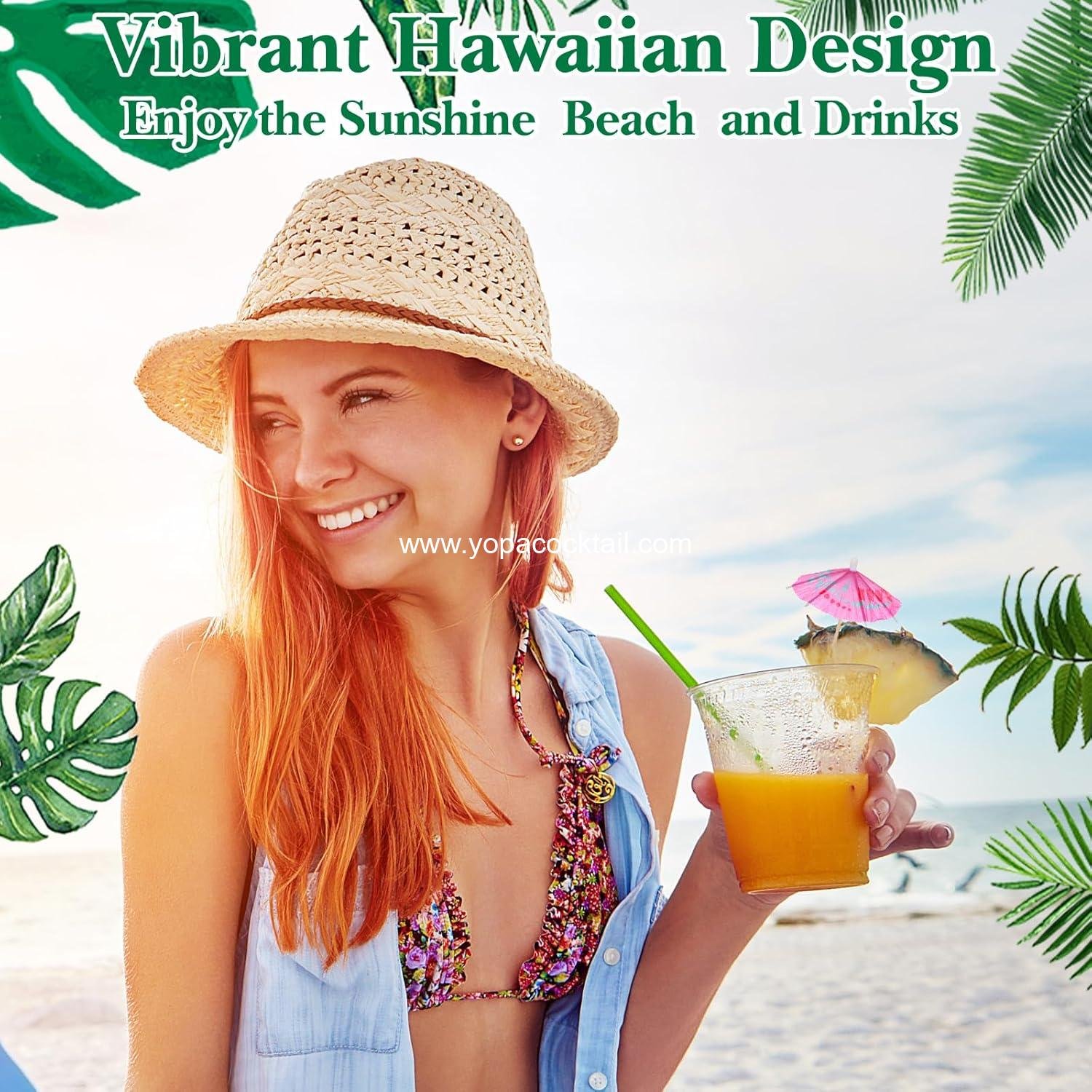 Wholesale 400Pcs Mini Paper Drink Umbrellas - 4 Styles Cocktail Picks for Tiki, Luau, Hawaiian Parties, Tropical Decoration Garnish - Manufacturer Wholesale 400Pcs Mini Paper Drink Umbrellas - 4 Styles Cocktail Picks for Tiki, Luau, Hawaiian Parties, Tropical Decoration Garnish - Manufacturer