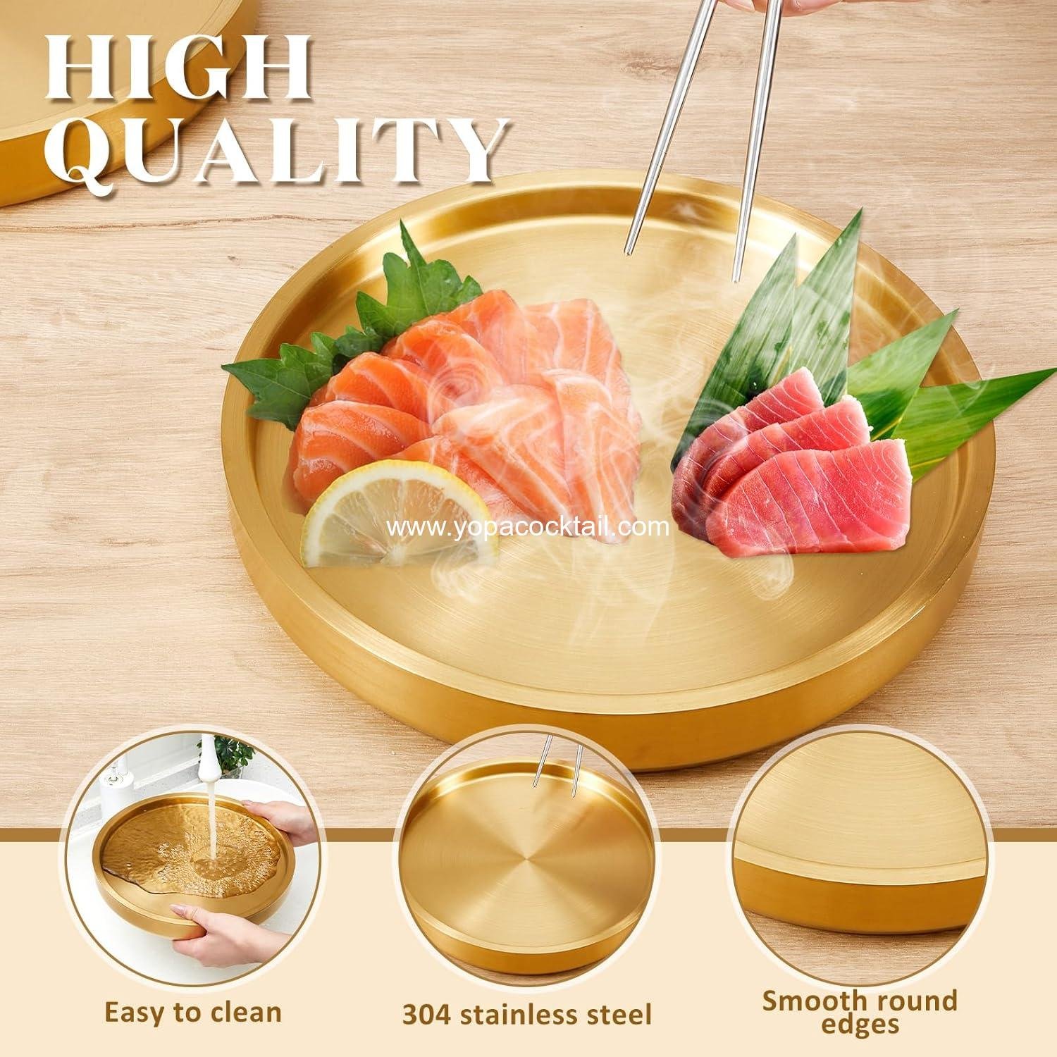 Wholesale 4 Pcs 11 Inch Shrimp Cocktail Serving Dish, Chilled Serving Tray for Halloween Parties and Buffets, Stainless Steel Ice Tray for Chilled Dip - Supplier