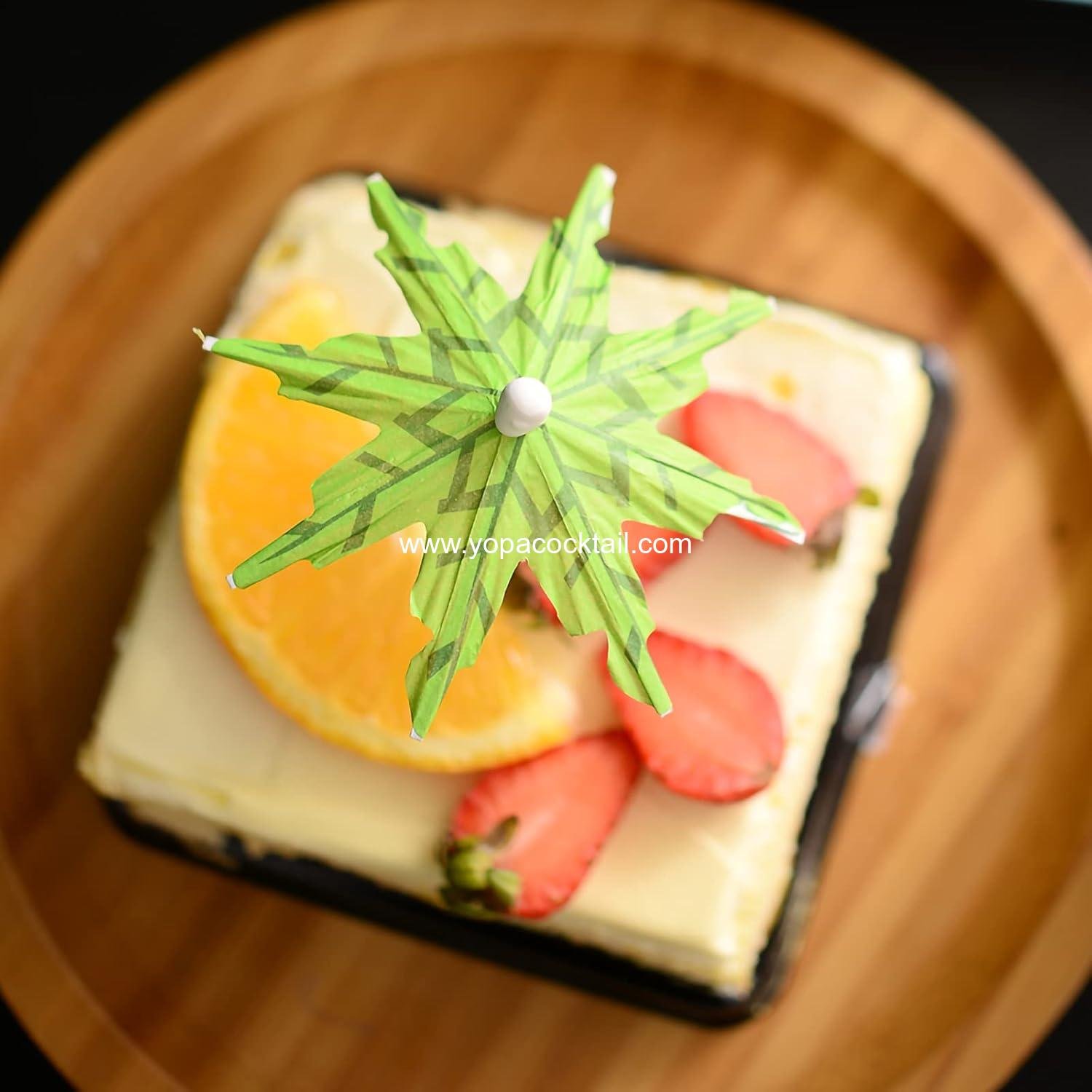 Wholesale 100PCS 6 Inch Drink Umbrellas, Colorful Cocktail Picks for Drinks and Food, Hawaiian Beach Party and Cake Decorating Supplies (Green) Supplier