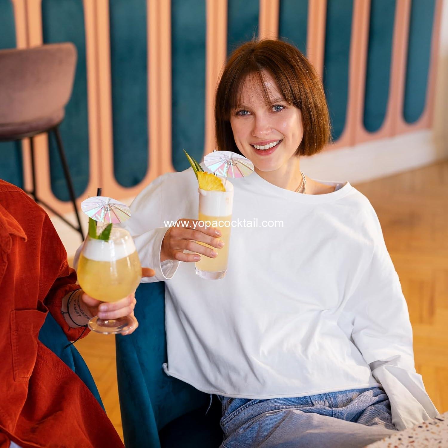 Wholesale 50pcs Mini Paper Cocktail Umbrellas Drink Picks Rainbow Lemon Cupcake Toppers Party Decorations manufacturer