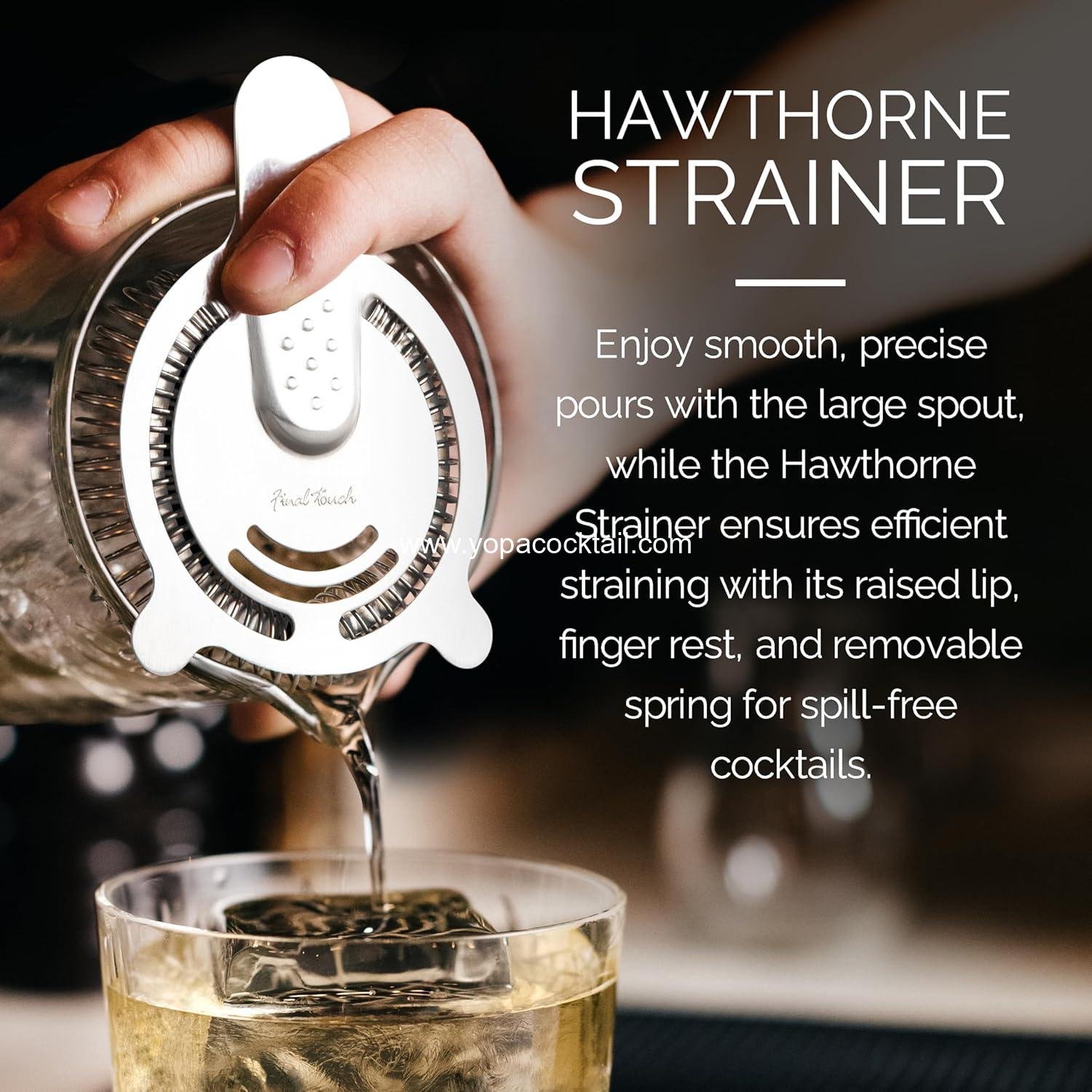 Wholesale Large 2-Liter Yarai Mixing Pitcher Hawthorne Strainer Elegant Cocktail Bartending Tool Durable Glass Precise Pouring GMP210 supplier