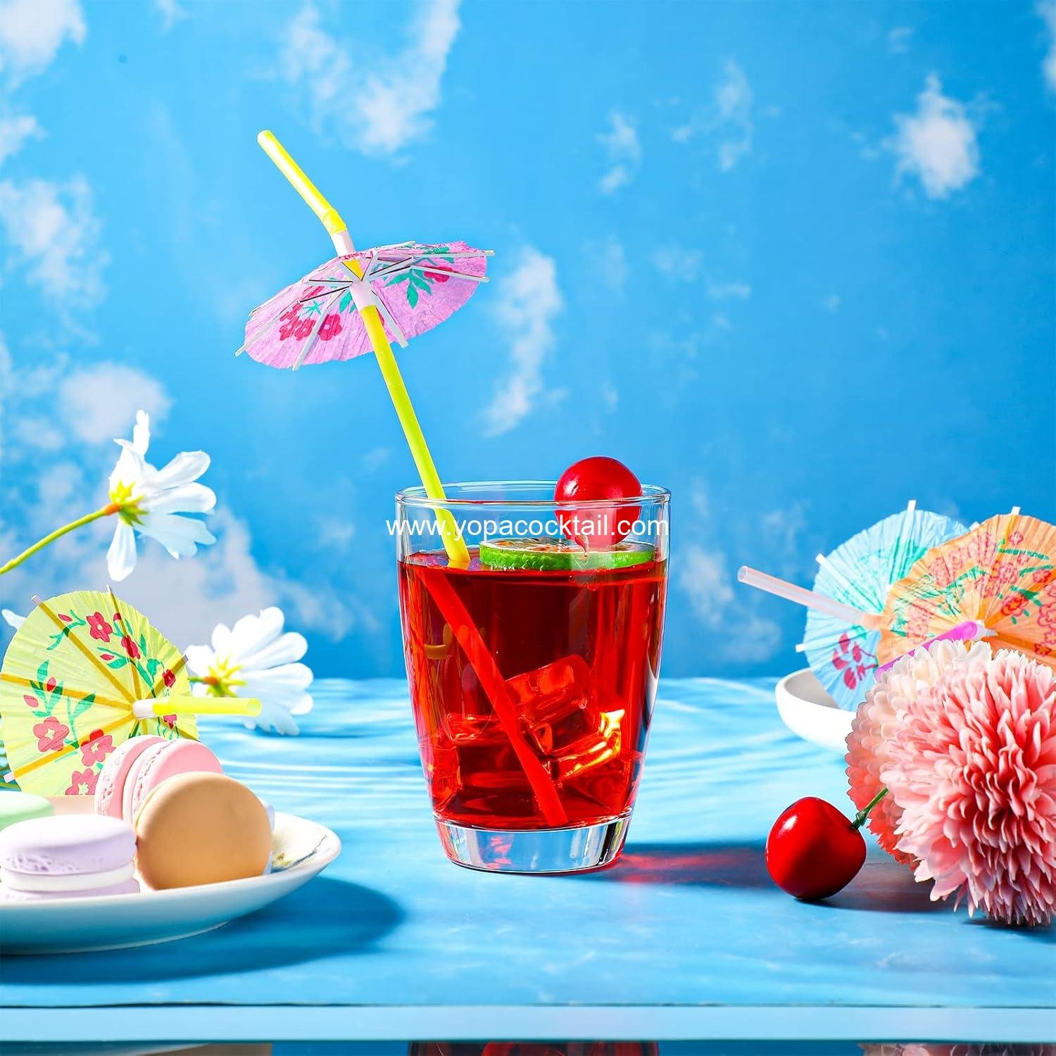 Wholesale 500 Pcs Disposable Umbrella Cocktail Straws for Summer Beach Luau Parties manufacturer Wholesale 500 Pcs Disposable Umbrella Cocktail Straws for Summer Beach Luau Parties manufacturer