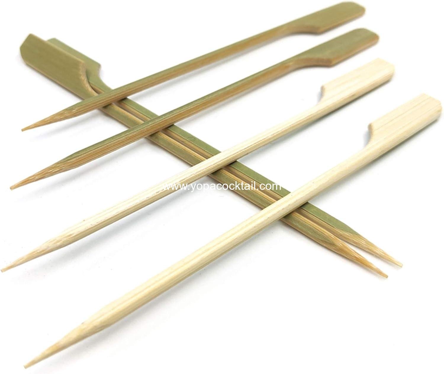 Wholesale 4.7 Inch Bamboo Paddle Picks for Cocktails, Appetizers, Fruit Kabobs, Sandwiches, and Barbeque Snacks - Available in Sizes 3.5''/4.7''/7''/10'' (Pack of 100) - Supplier Wholesale 4.7 Inch Bamboo Paddle Picks for Cocktails, Appetizers, Fruit Kabobs, Sandwiches, and Barbeque Snacks - Available in Sizes 3.5''/4.7''/7''/10'' (Pack of 100) - Supplier