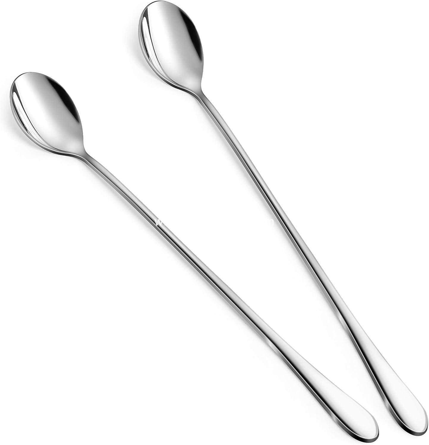 Wholesale 9-Inch Long Coffee Spoons for Coffee Bar, Ice Cream Spoons, Tea Spoons, Stainless Steel Cocktail Stirring Utensils, Iced Tea Accessories (2-Pack) Supplier Wholesale 9-Inch Long Coffee Spoons for Coffee Bar, Ice Cream Spoons, Tea Spoons, Stainless Steel Cocktail Stirring Utensils, Iced Tea Accessories (2-Pack) Supplier