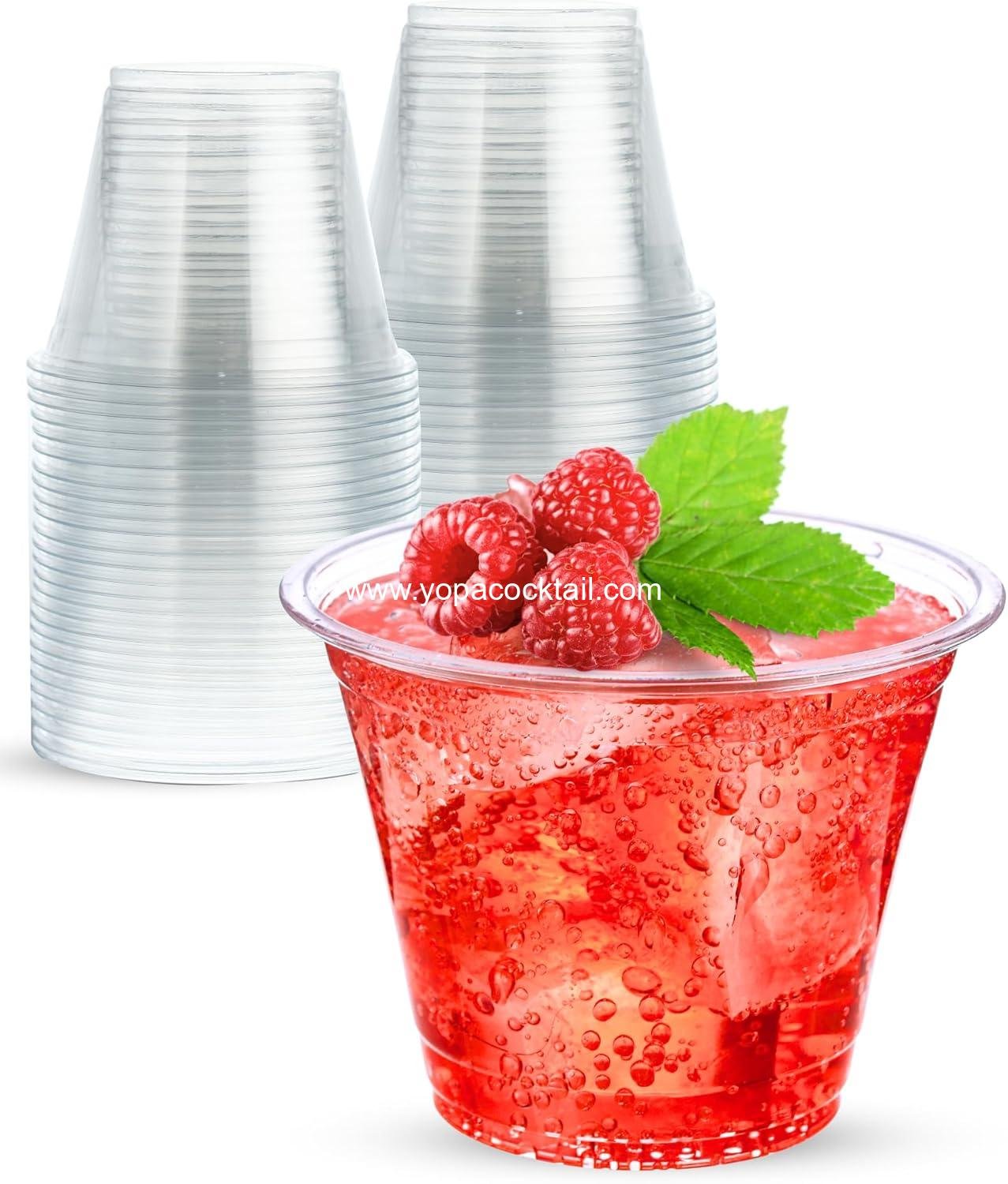 Wholesale 9 oz Clear Plastic Cups - 50 Pack Disposable Cocktail and Wine Glasses, Small Drinking Cups for Wedding and Parties, Reusable Food Safe, Supplier