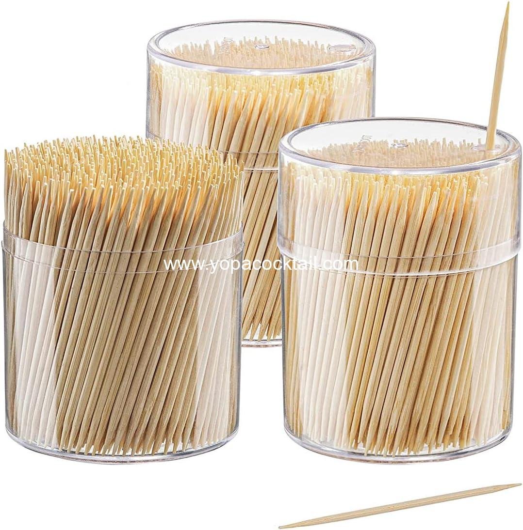 Wholesale Bamboo Toothpicks 1500 Count, Round Double-Pointed Wooden Tooth Picks for Appetizers, Fruits, and Teeth Cleaning - Supplier