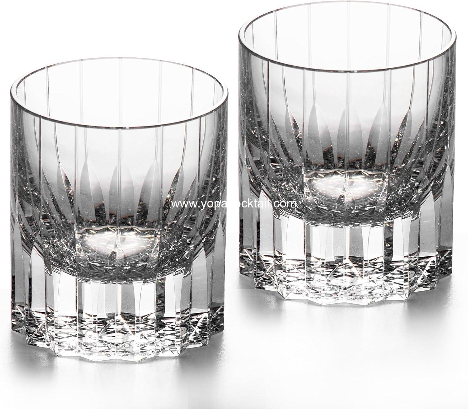 Wholesale Hand Blown Crystal Whiskey Glasses Set of 2, 7.27oz Old Fashioned Stemless Cocktail Glasses, Engagement Gifts for Couples, Women, Men, Factory Wholesale Hand Blown Crystal Whiskey Glasses Set of 2, 7.27oz Old Fashioned Stemless Cocktail Glasses, Engagement Gifts for Couples, Women, Men, Factory