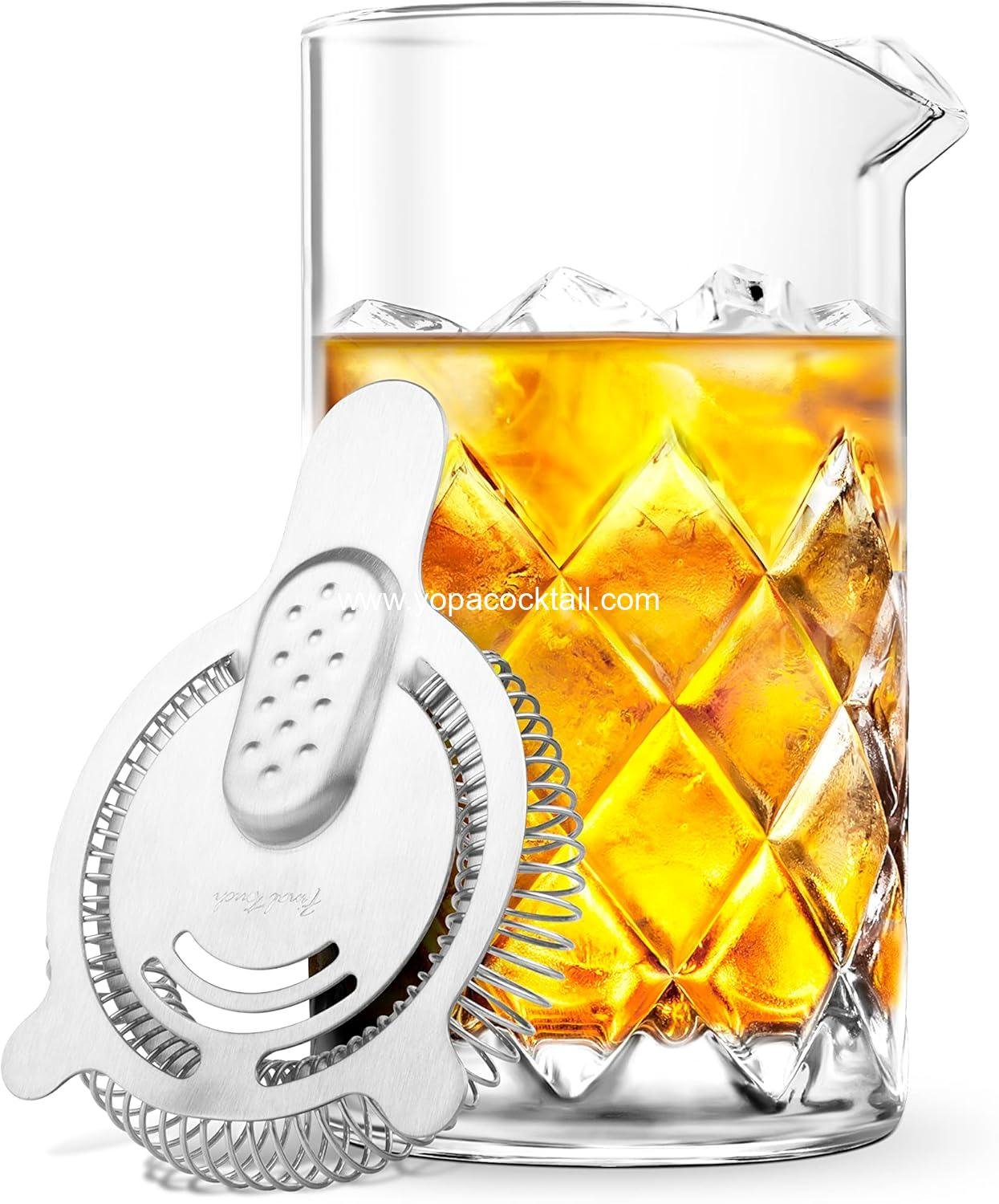 Wholesale Large 2-Liter Yarai Mixing Pitcher Hawthorne Strainer Elegant Cocktail Bartending Tool Durable Glass Precise Pouring GMP210 supplier