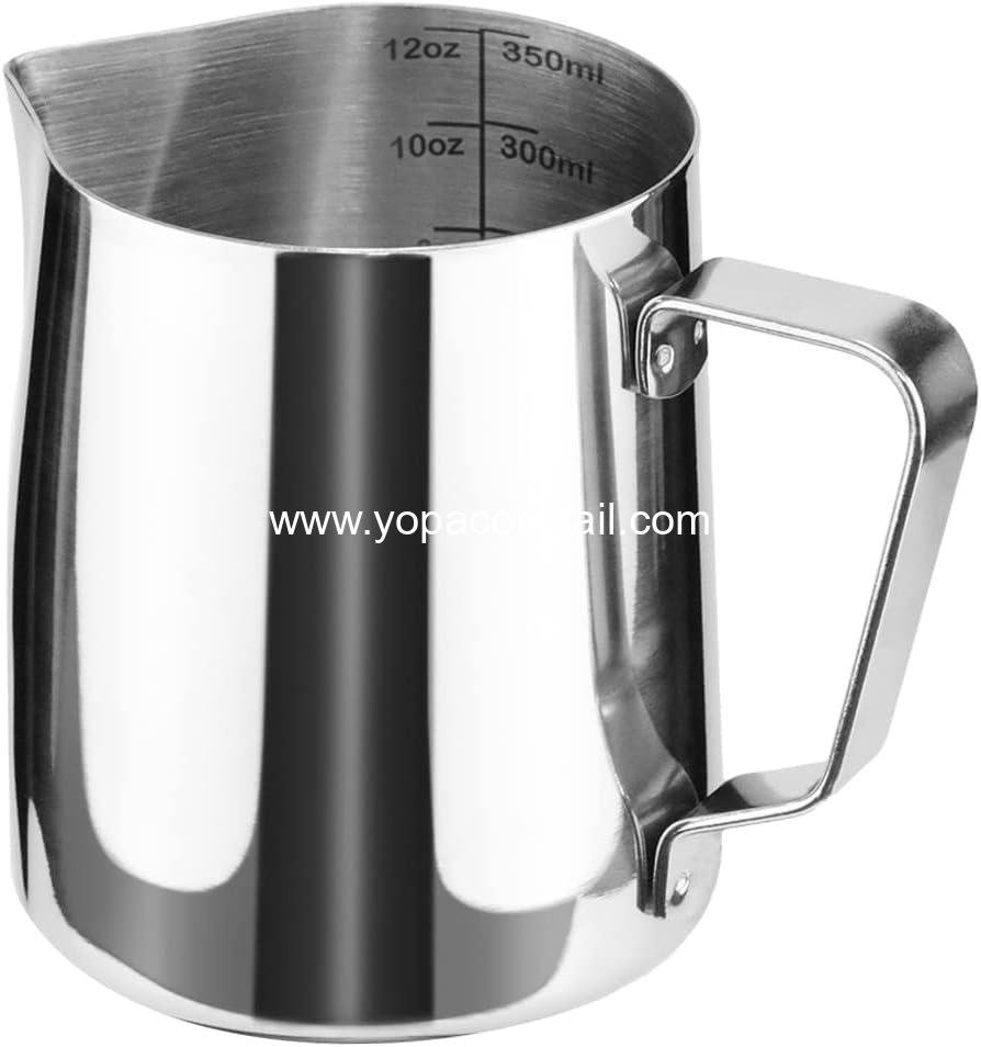 Wholesale Stainless Steel Milk Frothing Pitcher, 12 Ounce (350 ML) Cappuccino Pouring Jug for Latte Art and Espresso Creamer Cup - Supplier