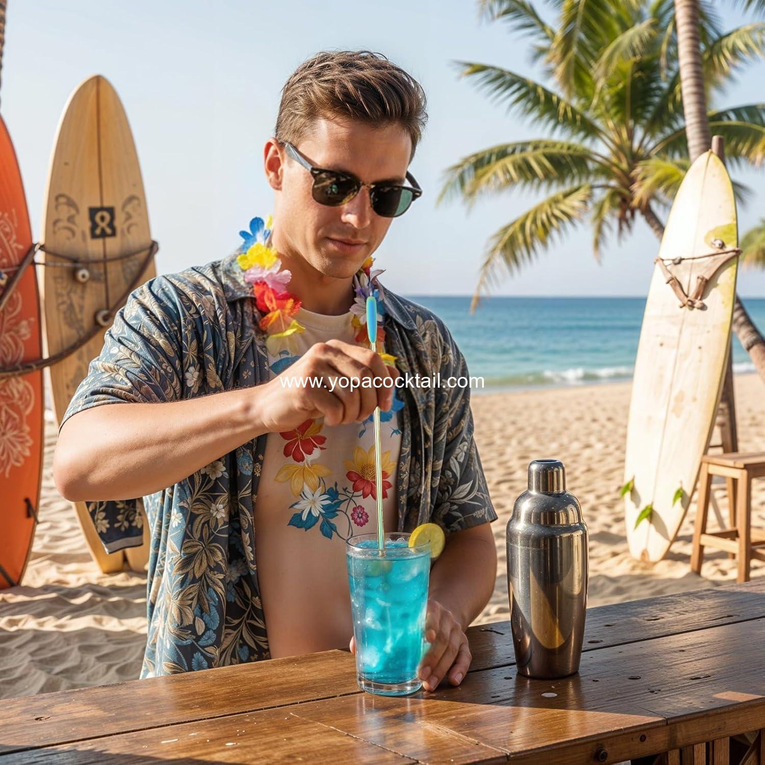 Wholesale 10 Piece Stainless Steel Reusable Coffee Stirrer Spoon Cocktail Swizzle Stick Small Rectangular Paddle manufacturer