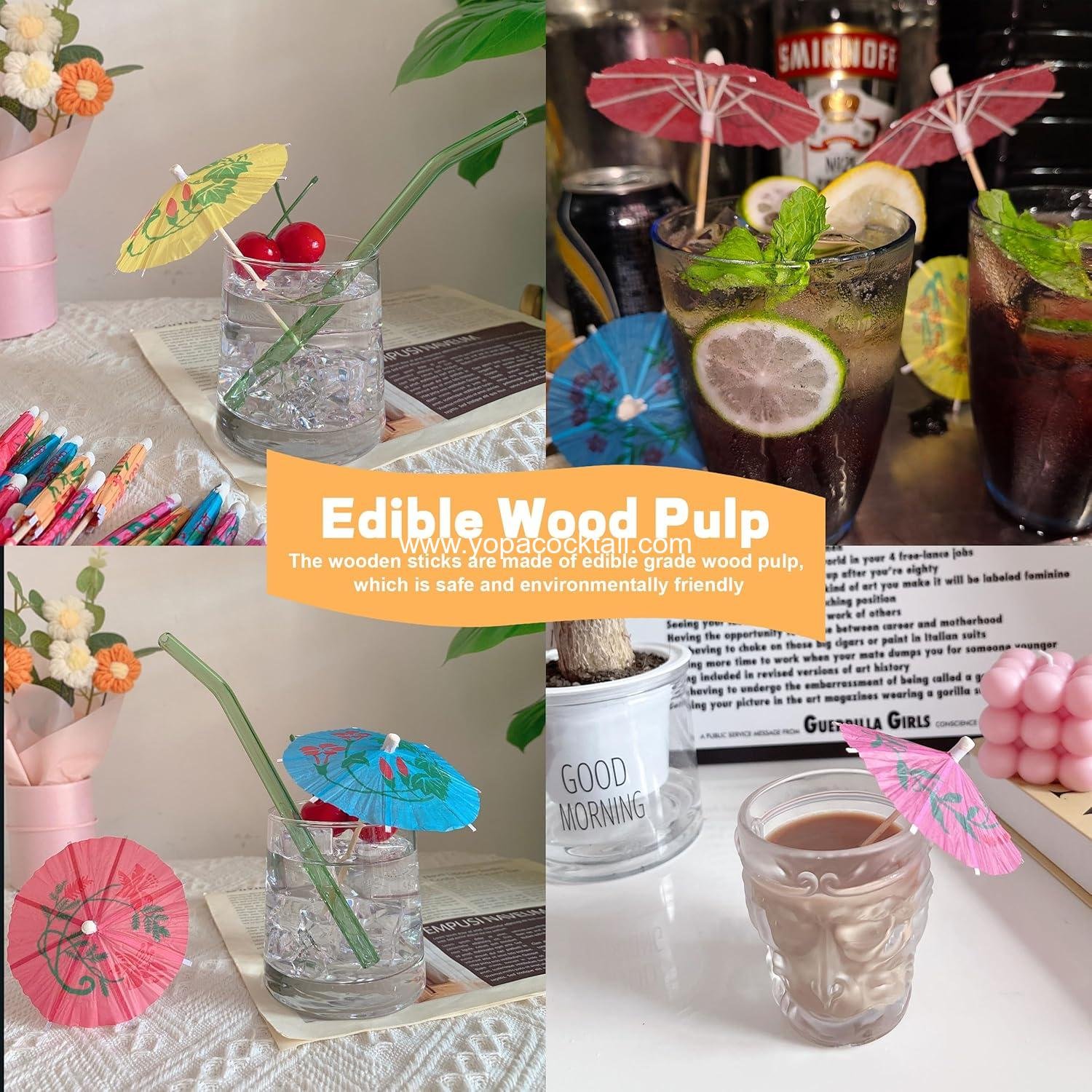 Wholesale Cocktail Umbrella Picks 4 Inch Parasol Drink Toothpicks Party Luau Decorations 144 Count supplier