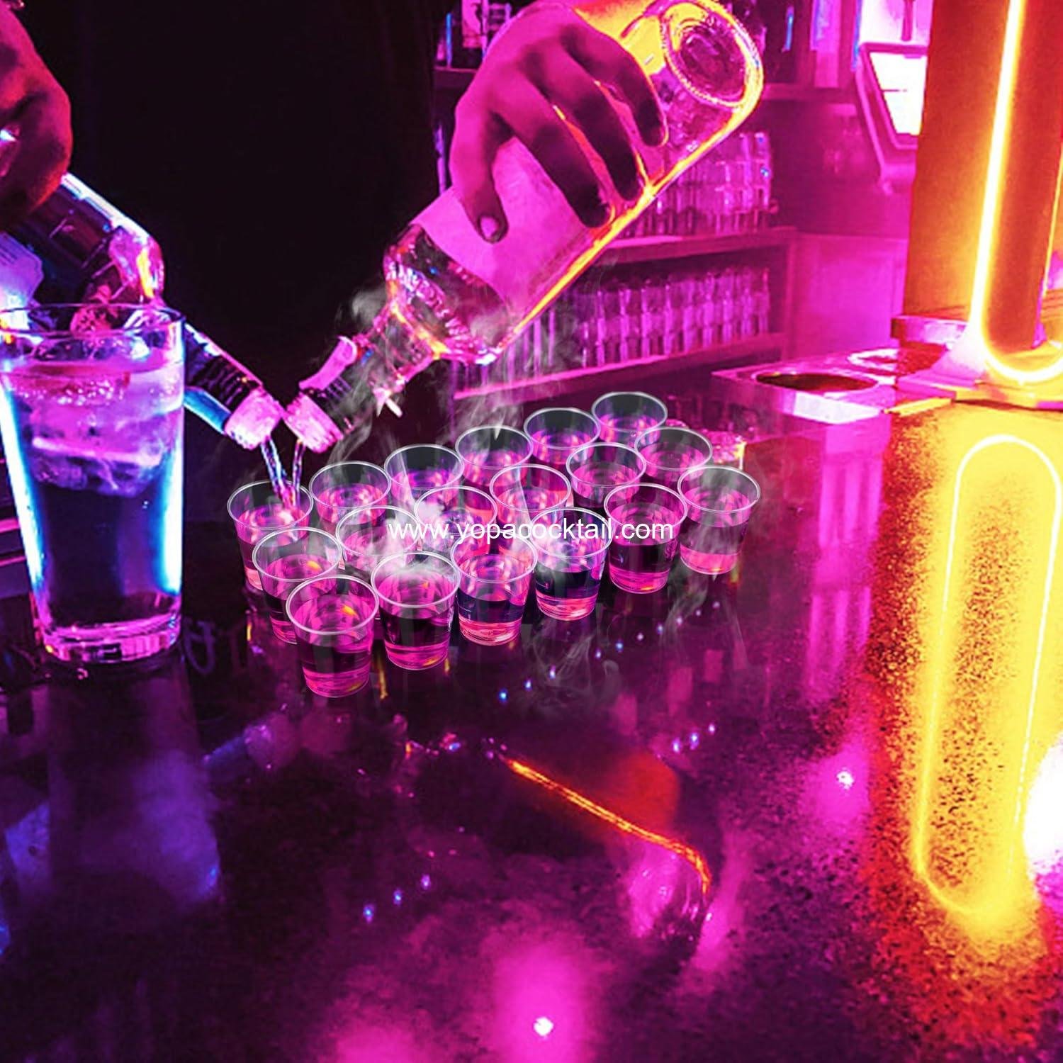 Wholesale 500 1 oz Clear Plastic Disposable Mini Cups Sauce Sample Tasting Jello Shots Pudding factory