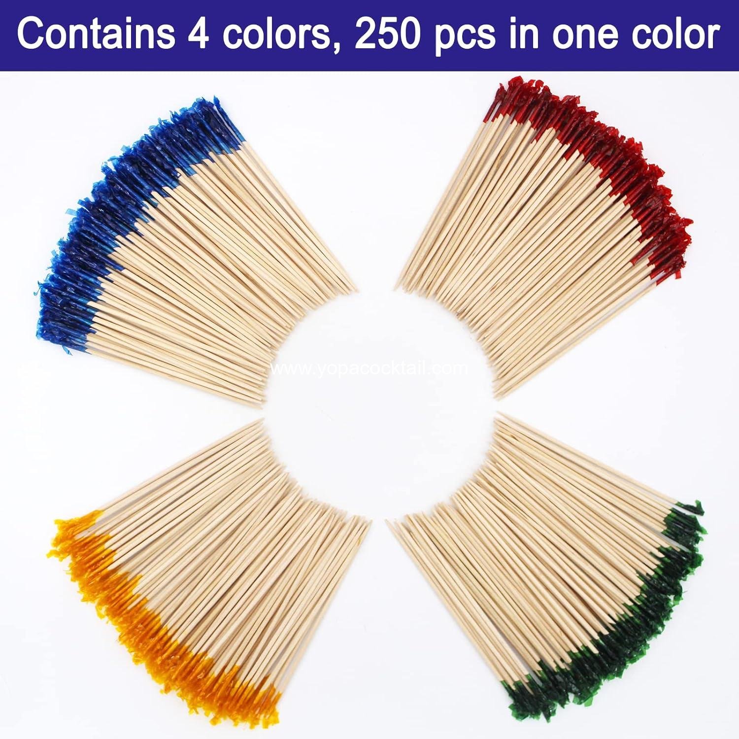 Wholesale 4 Inch Decorative Frill Wood Toothpicks Pack of 1000 for Appetizers Fruit Cocktails and Parties supplier Wholesale 4 Inch Decorative Frill Wood Toothpicks Pack of 1000 for Appetizers Fruit Cocktails and Parties supplier