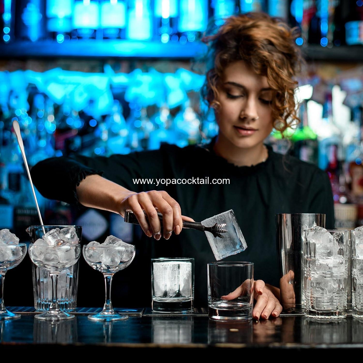 Wholesale 8 Piece Long Handle Stainless Steel Stirring Spoons 7.8 Inch Reusable Bar Cocktail Swizzle Sticks factory