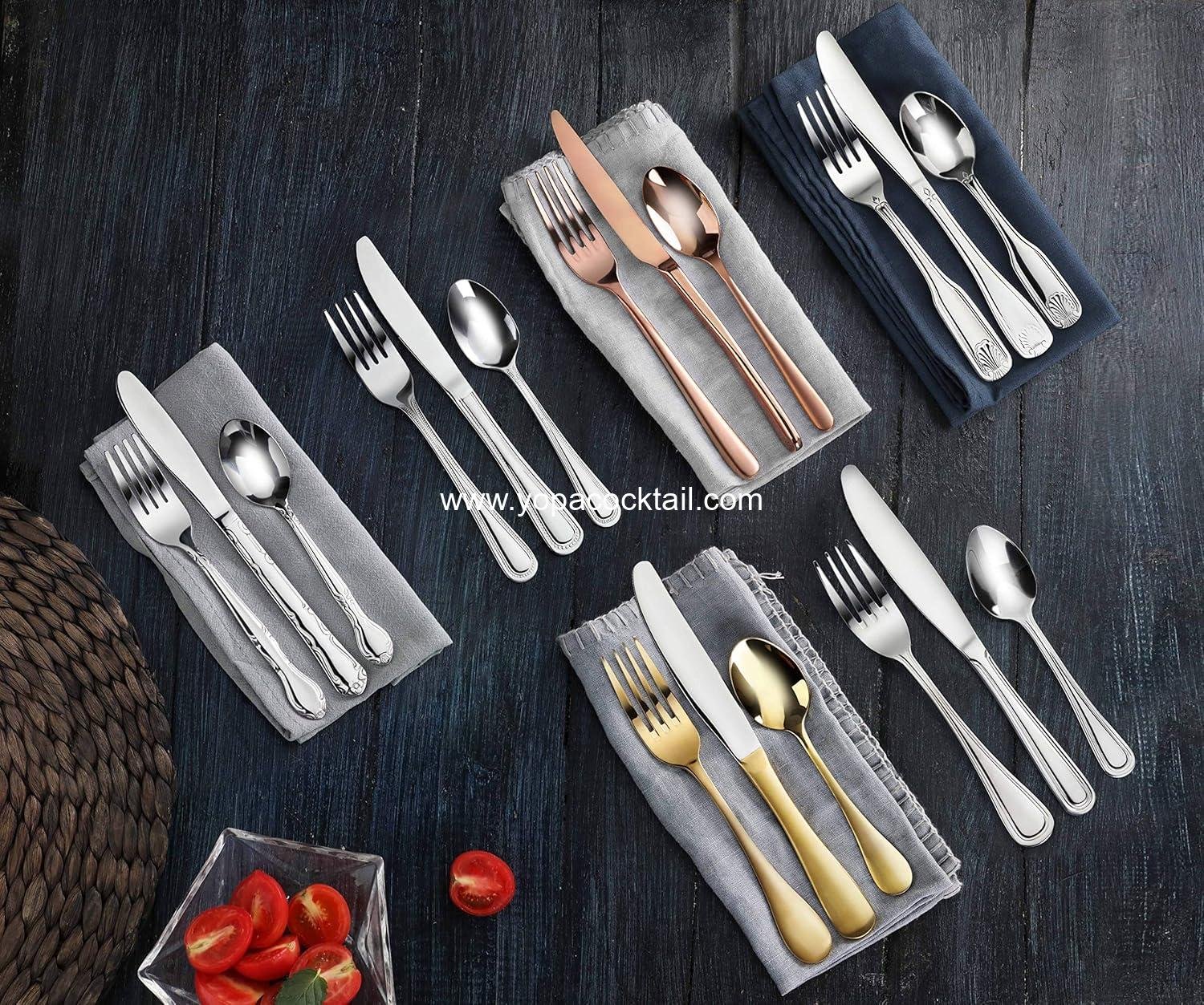 Wholesale Stainless Steel Rose Pattern Oyster Fork 5.8 Inch 12 Piece factory