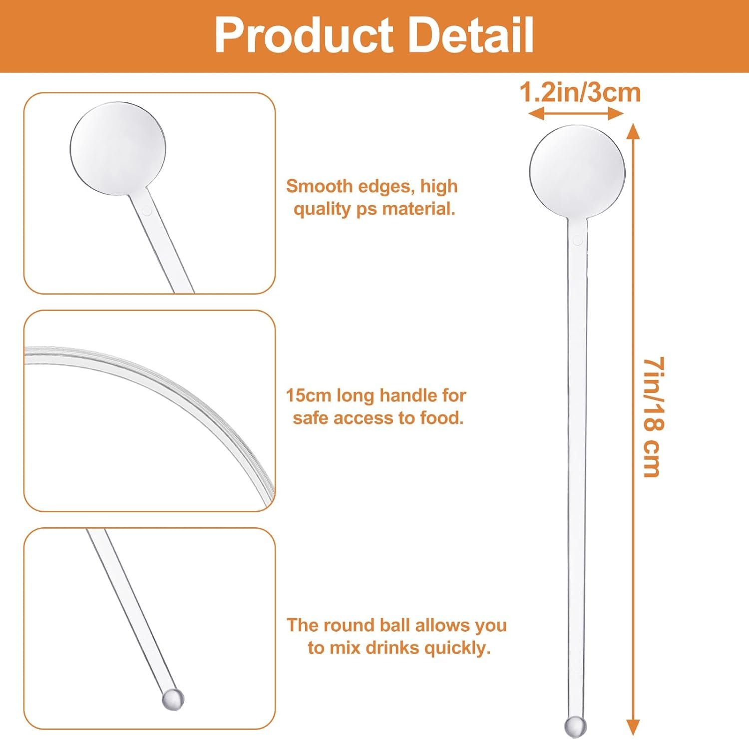 Wholesale 320pcs 7.3in Transparent Disposable Plastic Cocktail Swizzle Sticks Bulk Drink Stirrers for Beverages Coffee Bars Supplier