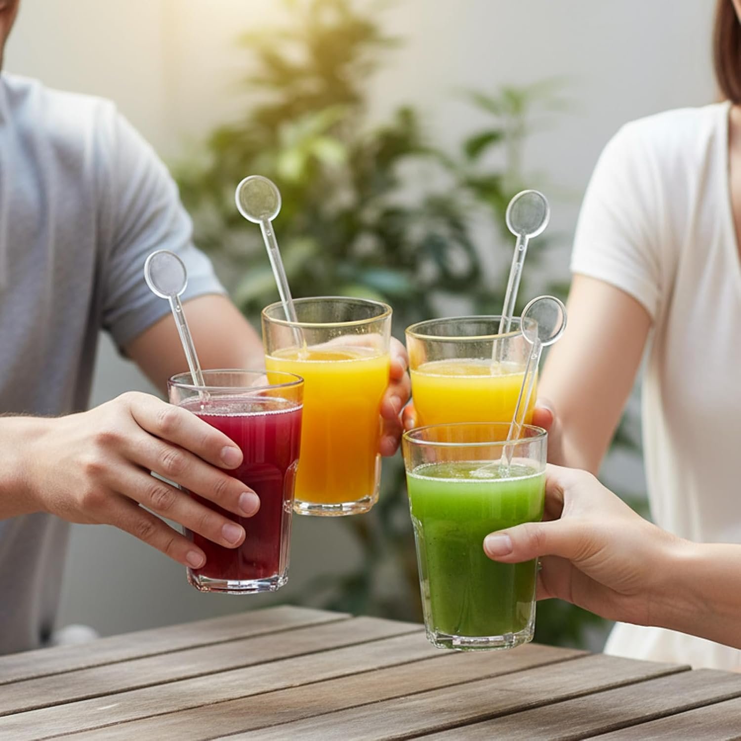 Wholesale 320pcs 7.3in Transparent Disposable Plastic Cocktail Swizzle Sticks Bulk Drink Stirrers for Beverages Coffee Bars Supplier