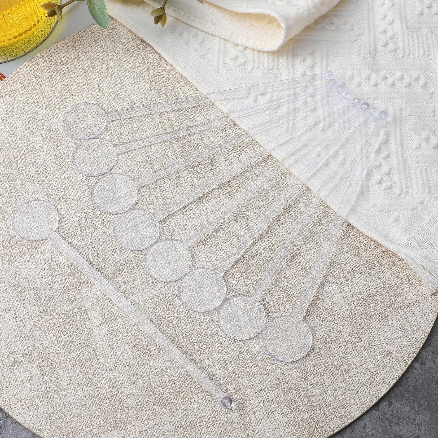 Wholesale 320pcs 7.3in Transparent Disposable Plastic Cocktail Swizzle Sticks Bulk Drink Stirrers for Beverages Coffee Bars Supplier