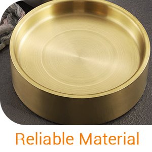 OEM 8.5in Gold Stainless Steel Ice Chilled Serving Tray Platter for Appetizers Parties Shrimp Cocktails Fruit Supplier