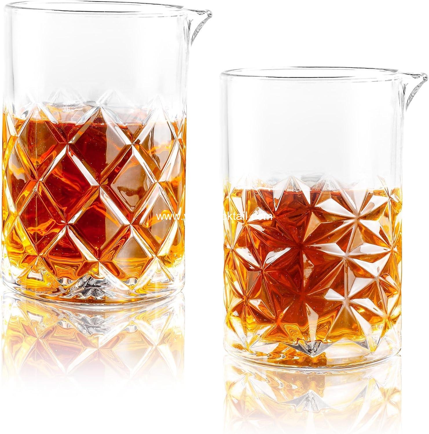 Wholesale 24 Oz 700ml Crystal Cocktail Mixing Glass Set for Whiskey Martini Old Fashioned Stirring Shaker Barware manufacturer
