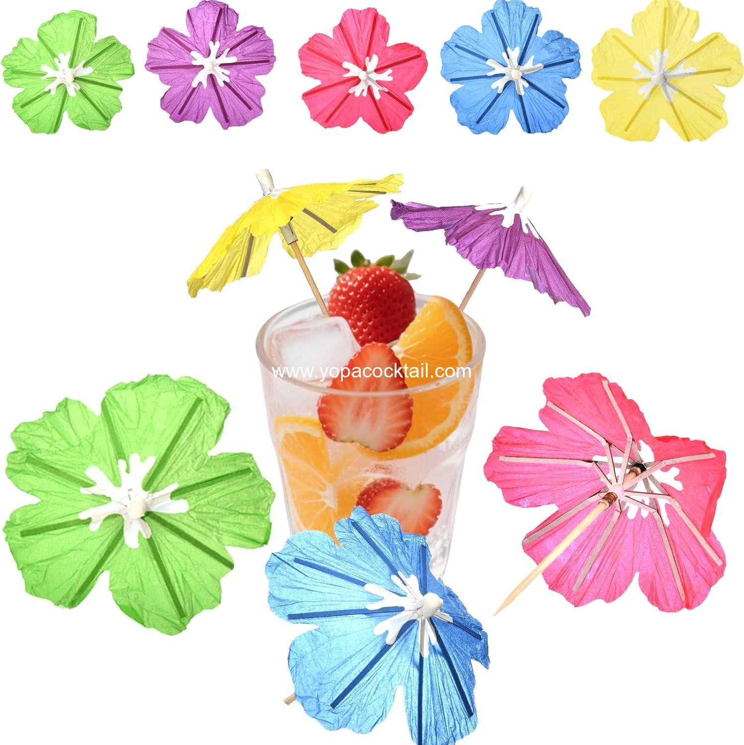 Wholesale Tropical Drink Umbrellas 25pc Hibiscus Cocktail Parasols Paper Toothpicks Luau Hawaiian Tiki Party Decorations Wholesale Tropical Drink Umbrellas 25pc Hibiscus Cocktail Parasols Paper Toothpicks Luau Hawaiian Tiki Party Decorations